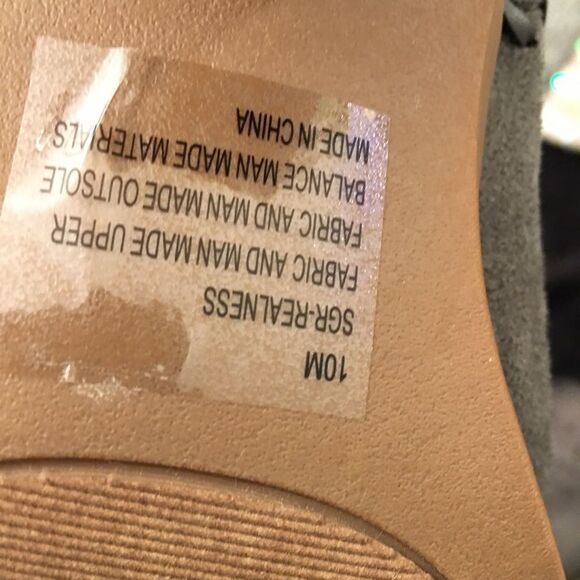 Gray Suede Women's Ankle Boots/Sling backs - Picture 6 of 9